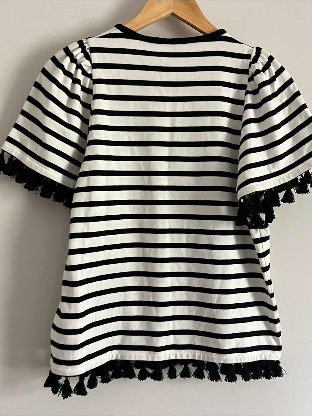 Broome Street KATE SPADE Womens SIze X-Small Flutter Dress Black White Stripe